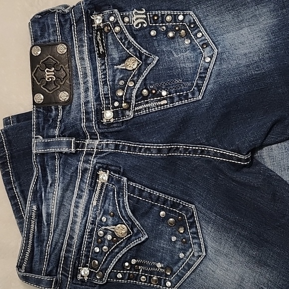 Miss Me Y2K Easy  Boot Cut JE5463E3R Women’s Flare Jeans  Mid Wash  Size 28 - Picture 7 of 16